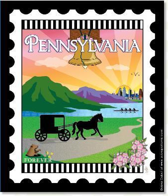 U.S. State Stamps Panel