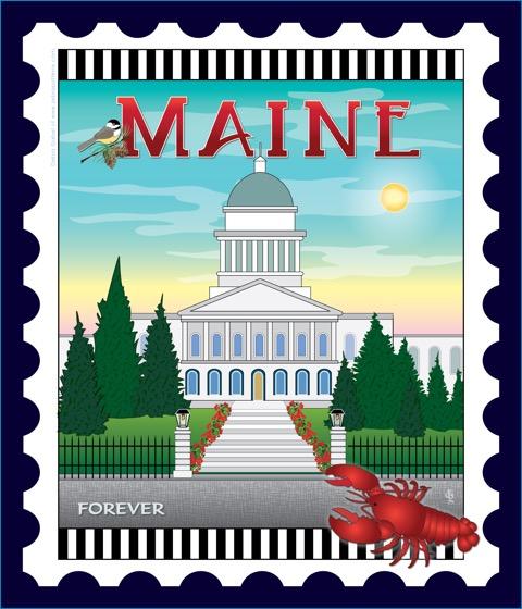 U.S. State Stamps Panel