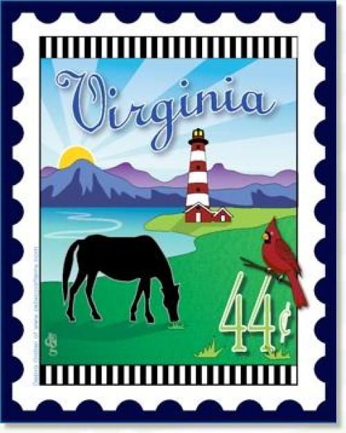 U.S. State Stamps Panel