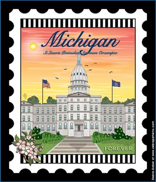 U.S. State Stamps Panel