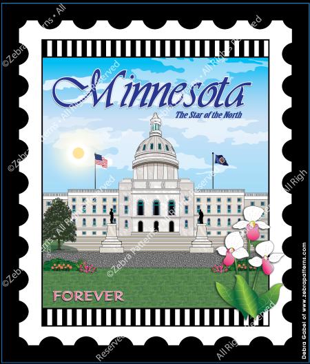 U.S. State Stamps Panel