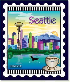 U.S. Cities & Destinations Stamps Panel