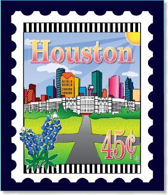 U.S. Cities & Destinations Stamps Panel