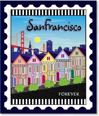 U.S. Cities & Destinations Stamps Panel
