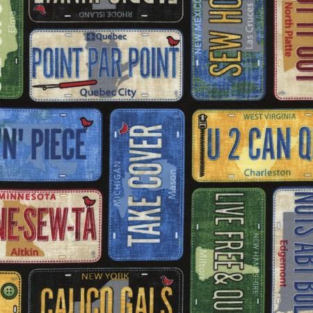 Row By Row Home Sweet Home Black