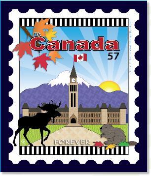 Canada Province Stamps Panel