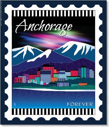 U.S. Cities & Destinations Stamps Panel