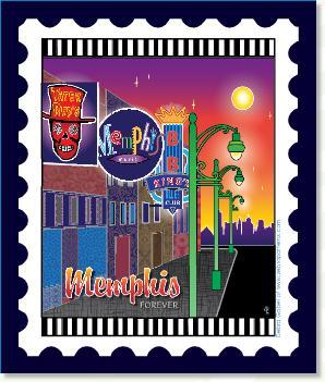 U.S. Cities & Destinations Stamps Panel
