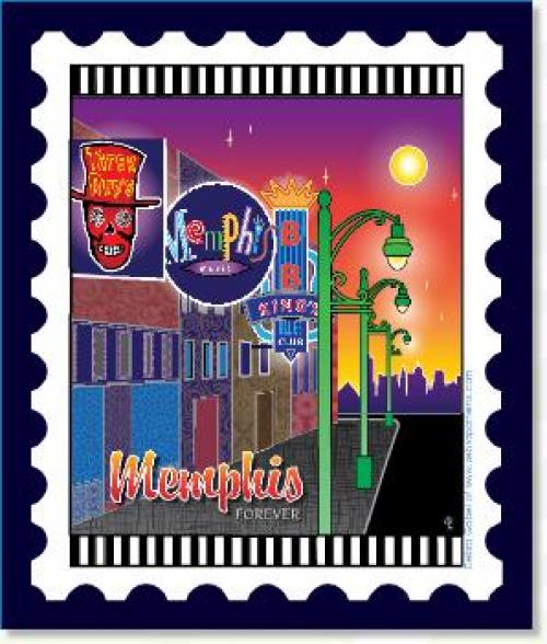 U.S. Cities & Destinations Stamps Panel