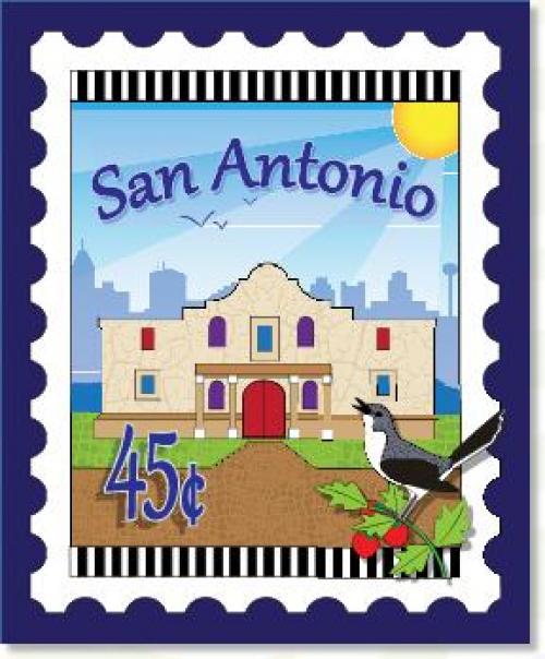 U.S. Cities & Destinations Stamps Panel