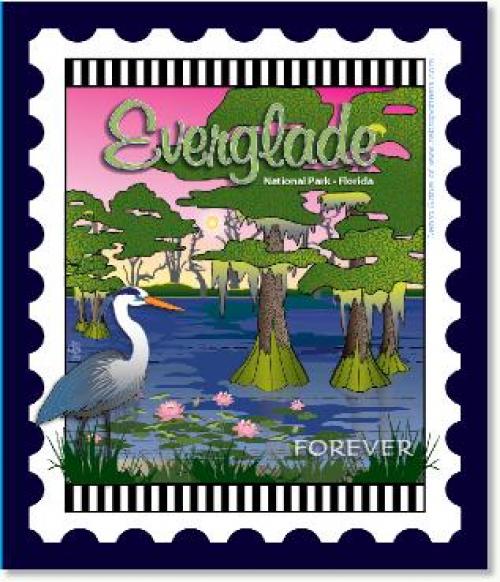 U.S. National Park Stamps Panel