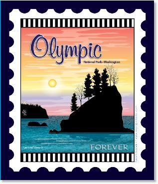 U.S. National Park Stamps Panel