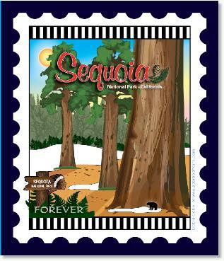 U.S. National Park Stamps Panel