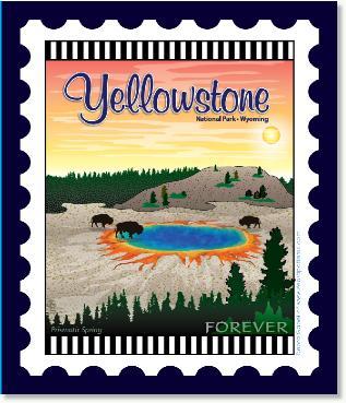 U.S. National Park Stamps Panel