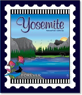 U.S. National Park Stamps Panel