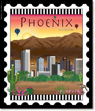 U.S. Cities & Destinations Stamps Panel