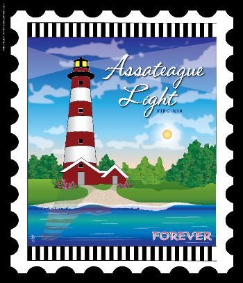 Lighthouse Stamps Panel