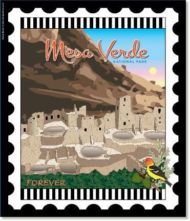 U.S. National Park Stamps Panel