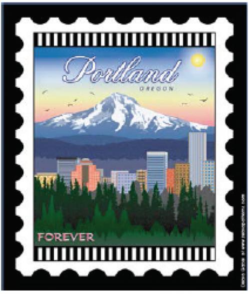 U.S. Cities & Destinations Stamps Panel