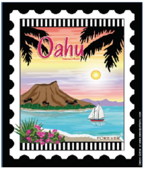 U.S. Cities & Destinations Stamps Panel