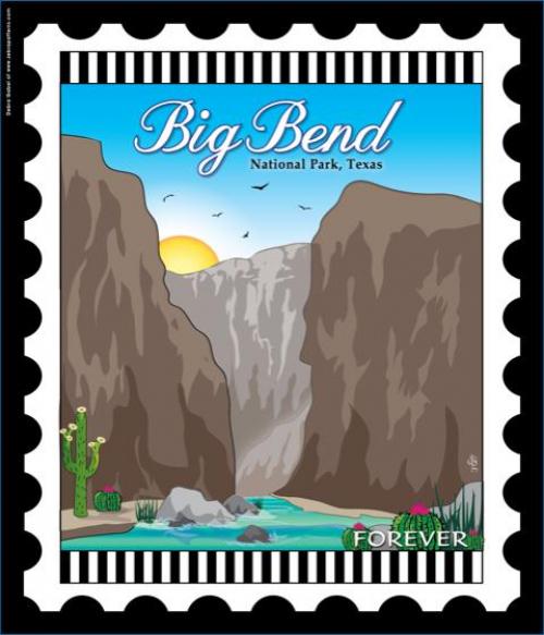 U.S. National Park Stamps Panel