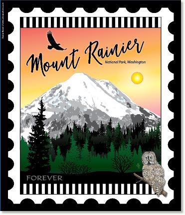 U.S. National Park Stamps Panel