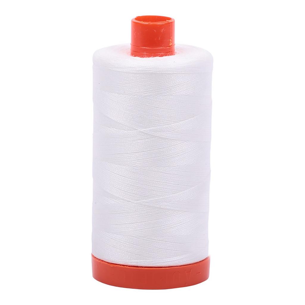 Aurifil Cotton Thread Solid 50wt 1422yds Natural White (#2021)