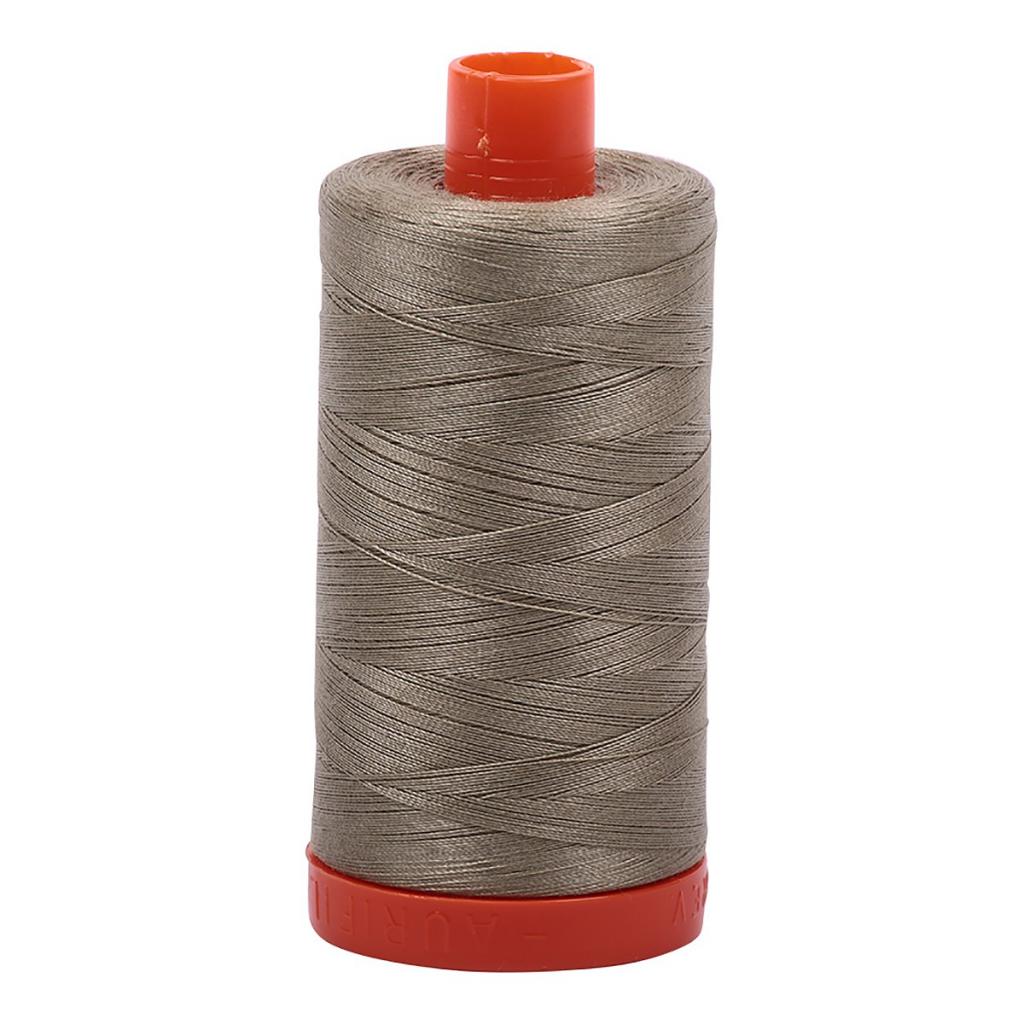 Aurifil Cotton Thread Solid 50wt 1422yds Light Khaki Green (#2900)