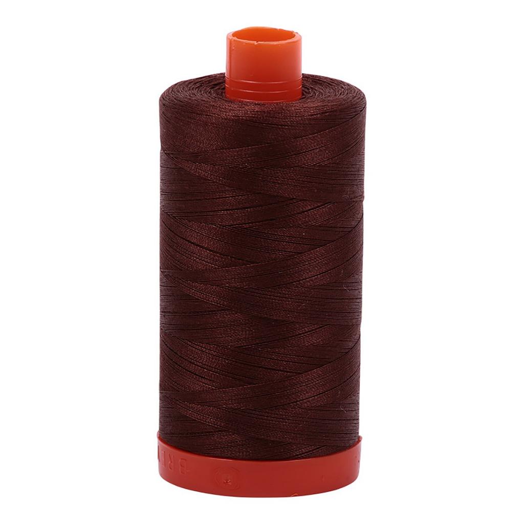 Aurfil Cotton Thread Solid 50wt 1422yds Chocolate (#2360)
