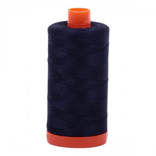 Aurfil Cotton Thread Solid 50wt 1422yds Very Dark Navy (#2785)