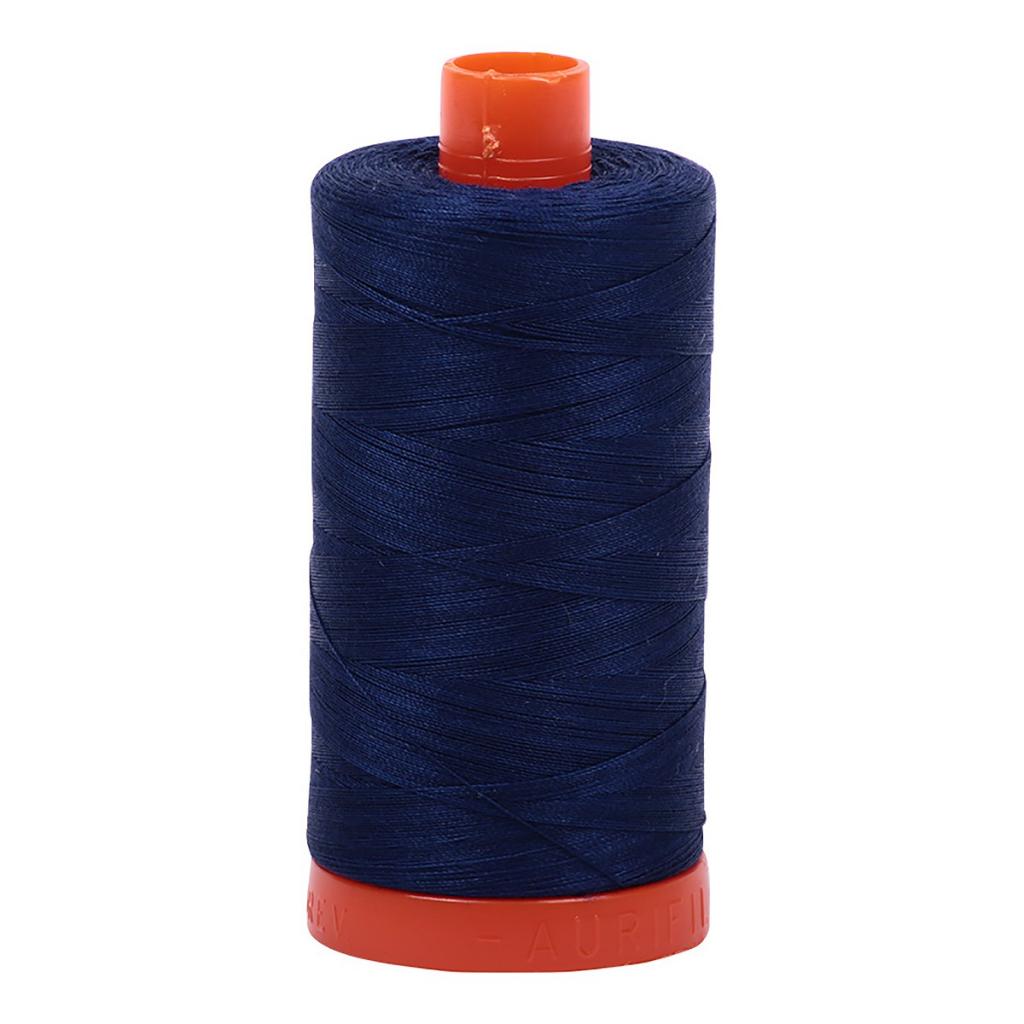 Aurifil Cotton Thread Solid 50wt 1422yds Dark Navy (#2784)