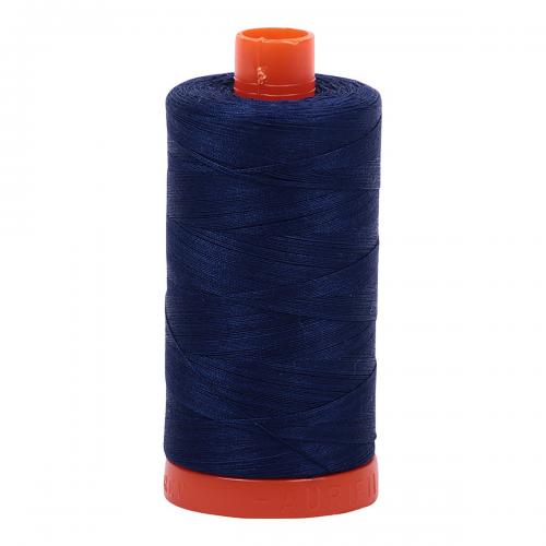 Aurifil Cotton Thread Solid 50wt 1422yds Dark Navy (#2784)