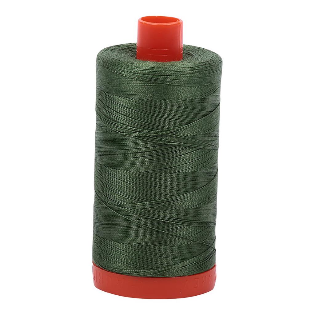 Aurifil Cotton Thread Solid 50wt 1422yds Very Dark Grass Green (#2890)
