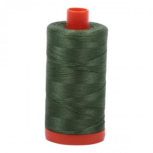 Aurifil Cotton Thread Solid 50wt 1422yds Very Dark Grass Green (#2890)