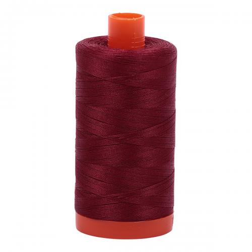 Aurifil Cotton Thread Solid 50wt 1422yds Dark Carmine Red (#2460)
