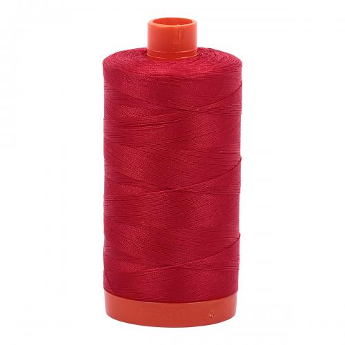 Aurifil Cotton Thread Solid 50wt 1422yds Red (#2250)