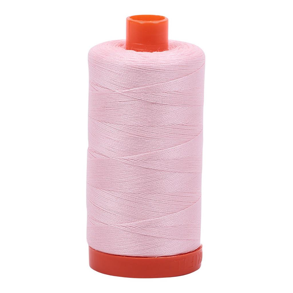 Aurifil Cotton Thread Solid 50wt 1422yds Pale Pink (#2410)