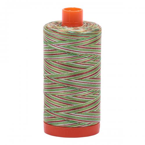 Aurifil Cotton Thread Variegated 50wt 1422yds Leaves (#4650)