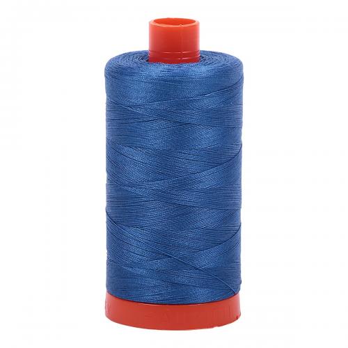 Aurifil Cotton Thread Solid 50wt 1422yds Delft Blue (#2730)