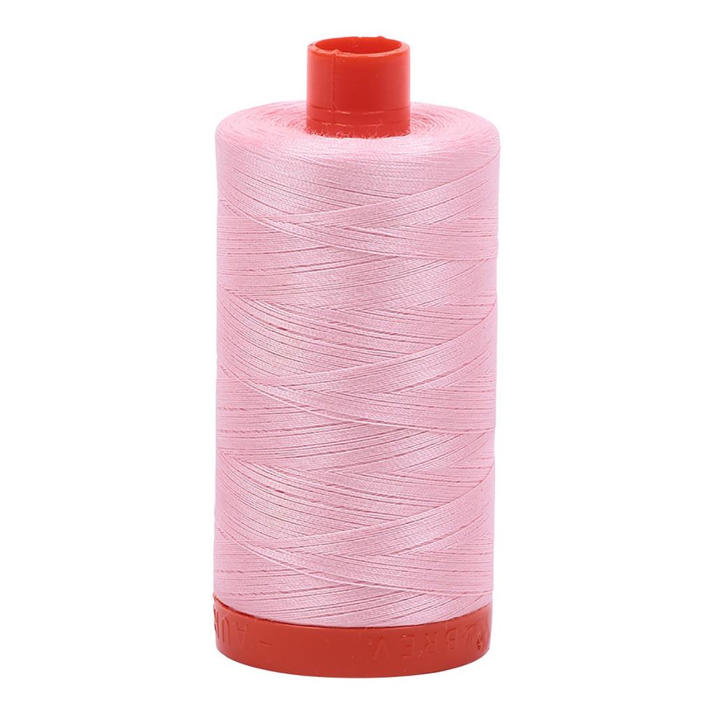 Aurifil Cotton Thread Solid 50wt 1422yds Baby Pink (#2423)