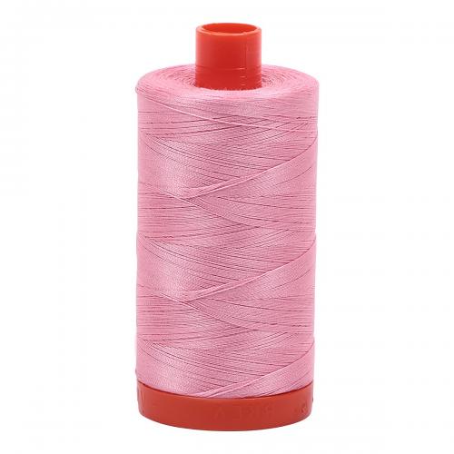 Aurifil Cotton Thread Solid 50wt 1422yds Bright Pink (#2425)