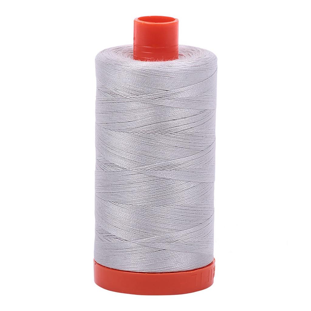 Aurifil Cotton Thread Solid 50wt 1422yds Aluminum (#2615)