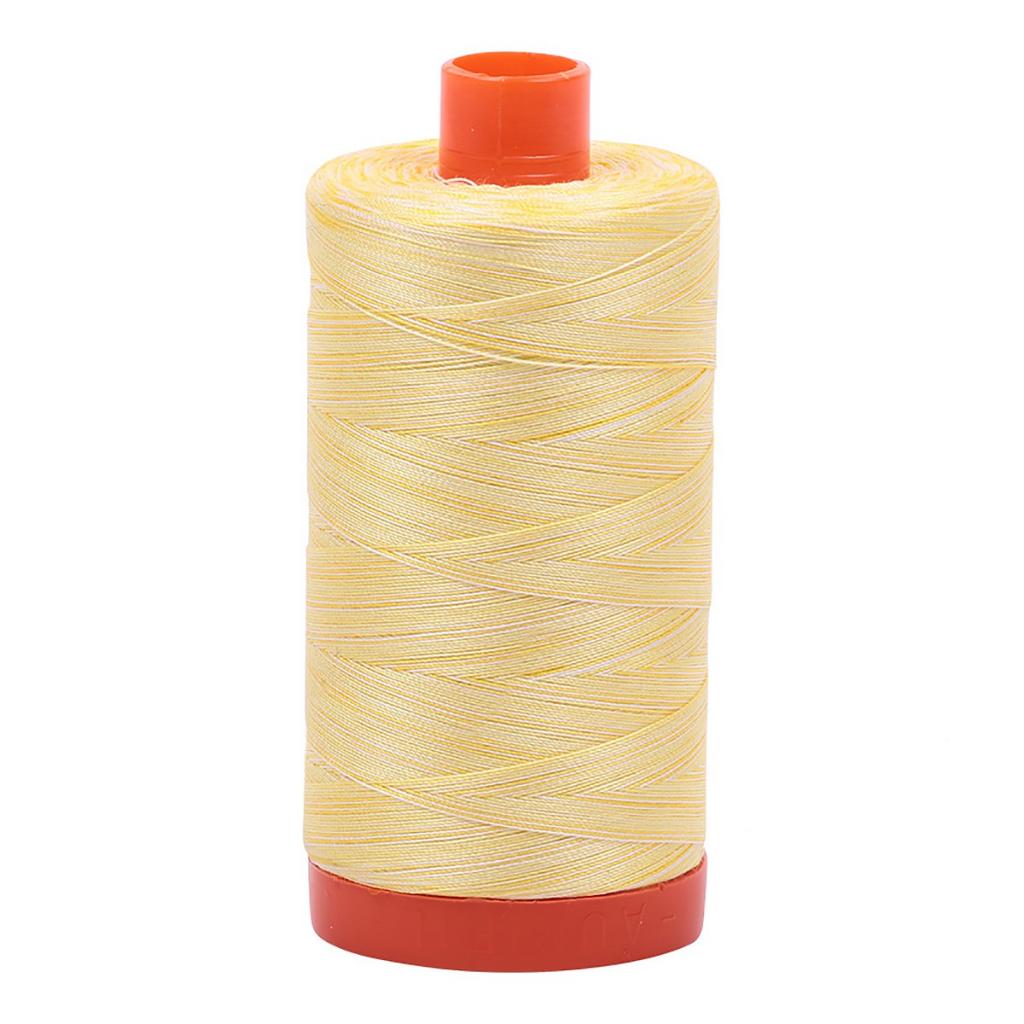 Aurifil Cotton Thread Variegated 50wt 1422yds Lemon Ice (#3910)