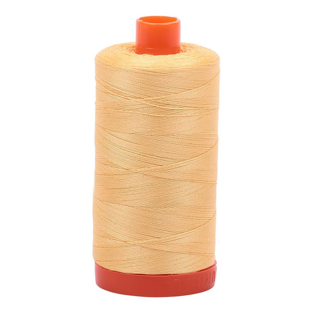 Aurifil Cotton Thread Solid 50wt 1422yds Medium Butter (#2130)