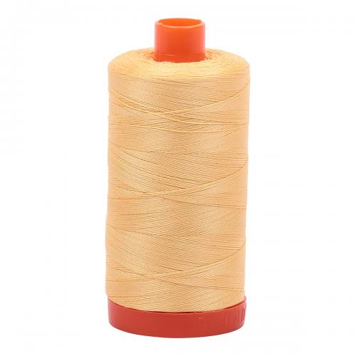 Aurifil Cotton Thread Solid 50wt 1422yds Medium Butter (#2130)
