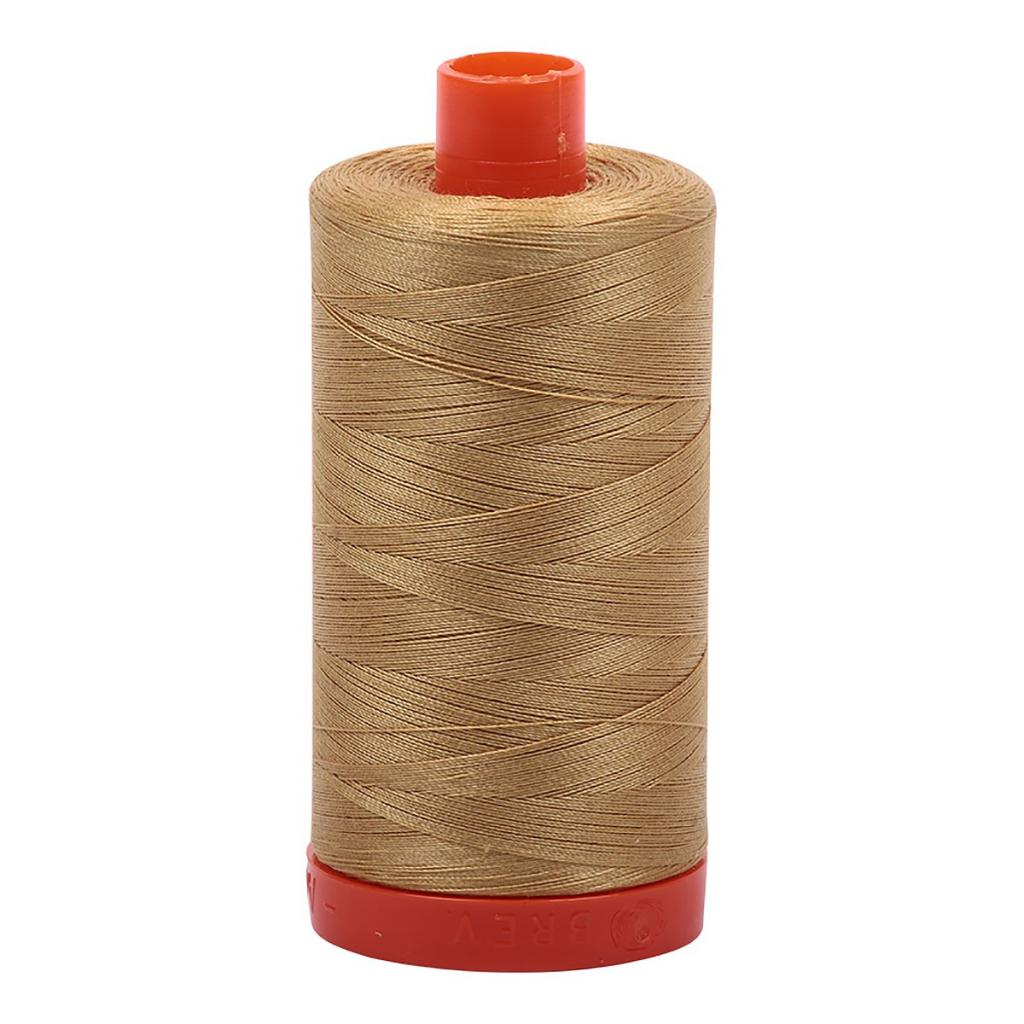 Aurifil Cotton Thread Solid 50wt 1422yds Light Brass (#2920)
