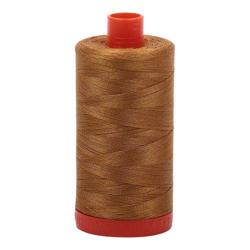 Aurifil Cotton Thread Solid 50wt 1422yds Brass (#2975)