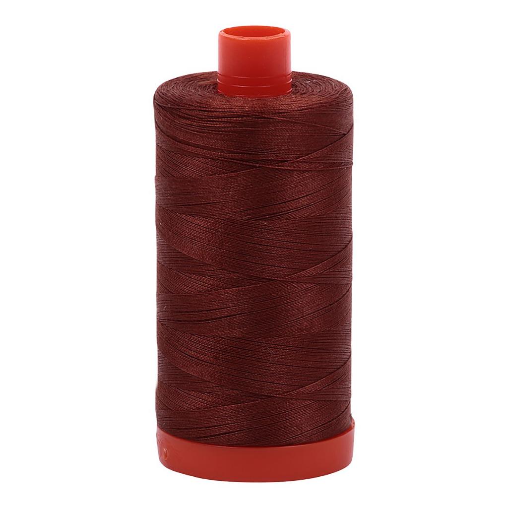 Aurifil Cotton Thread Solid 50wt 1422yds Copper Brown (#4012)