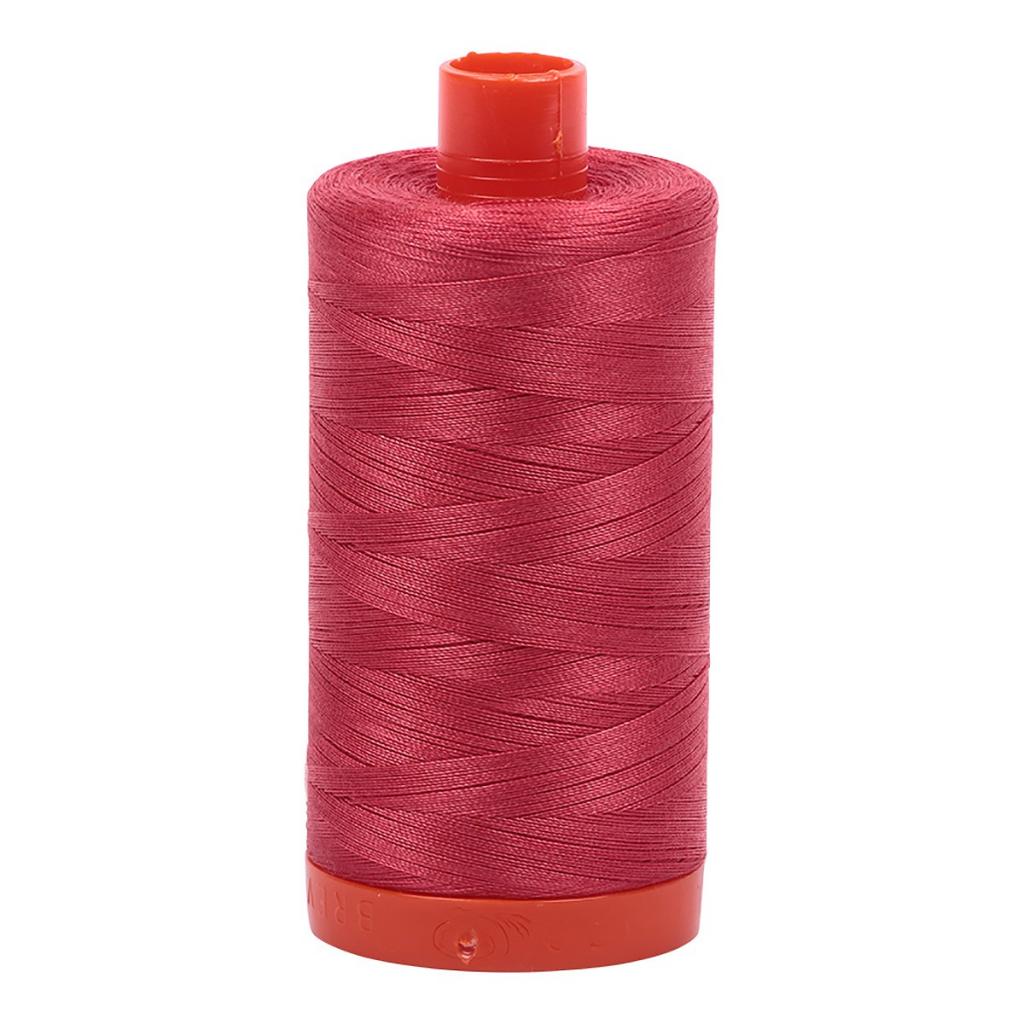 Aurfil Cotton Thread Solid 50wt 1422yds Red Peony (#2230)