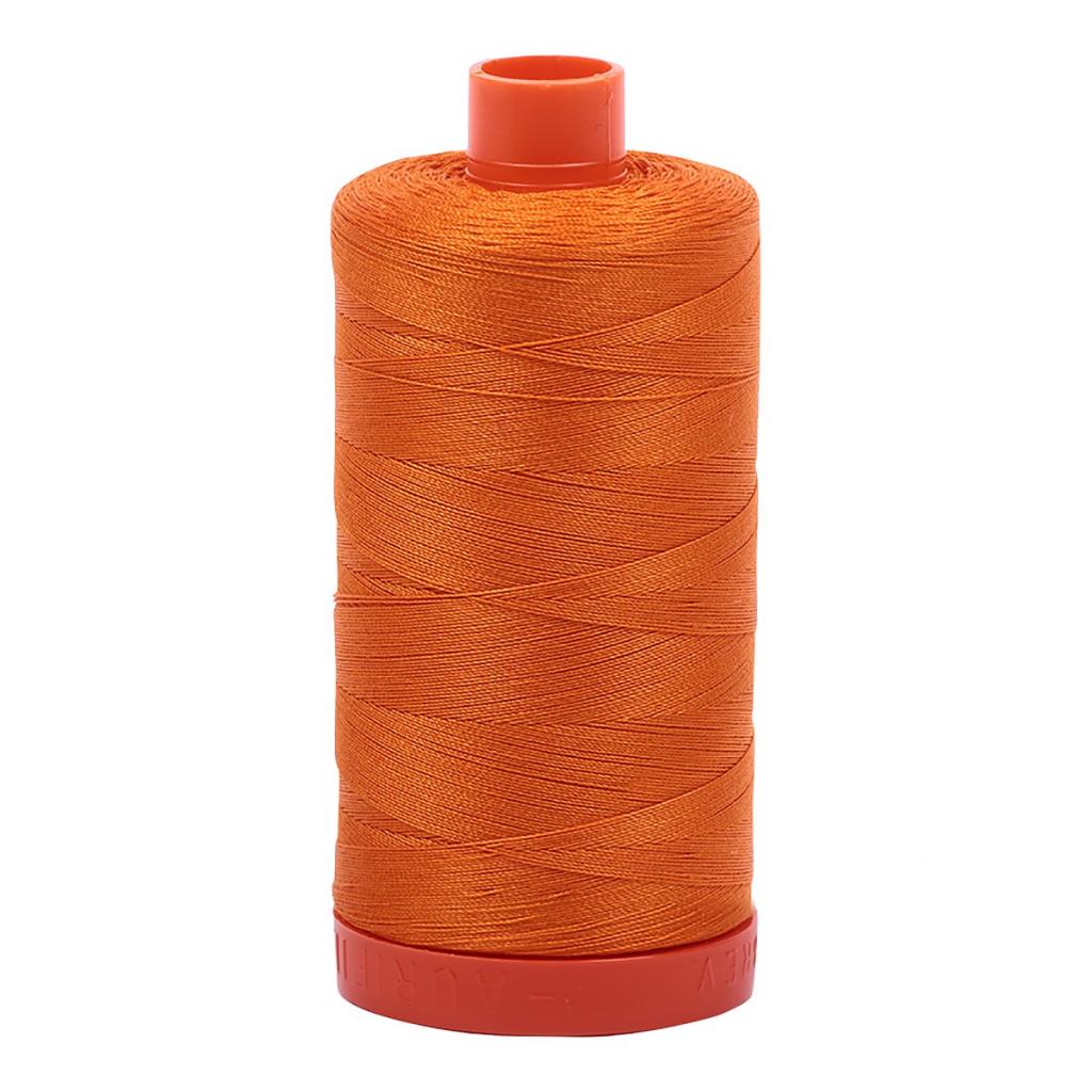 Aurifil Cotton Thread Solid 50wt 1422yds Bright Orange (#1133)